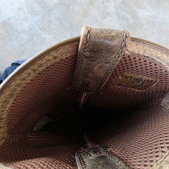 Twisted X Boots Western Cowboy Kids Bomber White Sz 2M - Picture 7 of 9